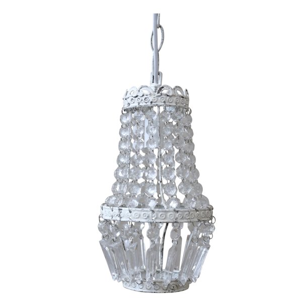 Lille lysekrone med prismer, h�ndlavet