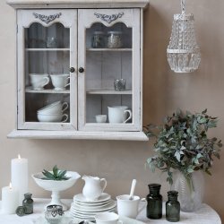 Lille lysekrone med prismer, hndlavet