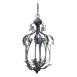 Lysekrone blad dekor antique gr