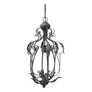 Lysekrone blad dekor antique gr�