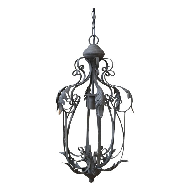 Lysekrone blad dekor antique gr�