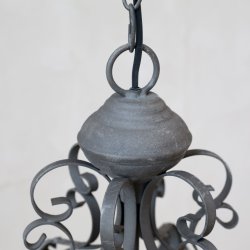 Lysekrone blad dekor antique gr