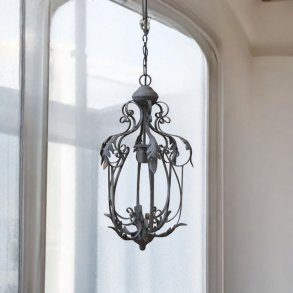 Lysekrone blad dekor antique gr