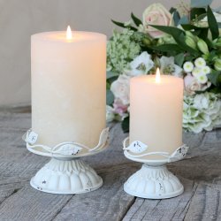 Lysholder creme st af 2