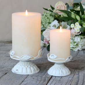 Lysholder creme st af 2