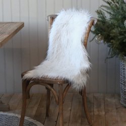 Imiteret Skind, hvid