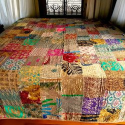 Quiltet sengetppe Boheme