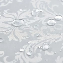 Hvid damask dug 150 x 215 cm