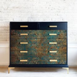 Decoupage fiber Aged Patina