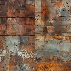 Designpapir Rustik Rust