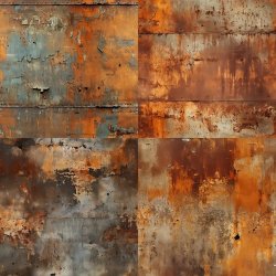 Designpapir Rustik Rust