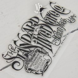 Stencil Silver Ware 8x15 cm