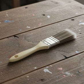 Basis pensel med naturskaft 3,8 cm