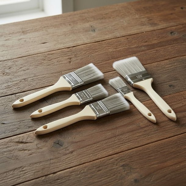 Pensels�t 5 stk. naturskaft