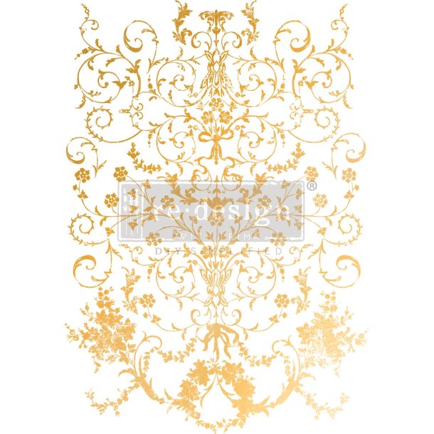 Decor Transfers� Gold Foil Kacha - Manor Swirls