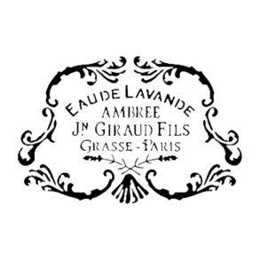 Stencil Eau de Lavande A5