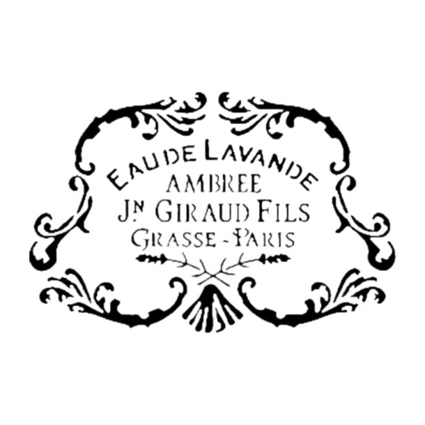 Stencil Eau de Lavande A5