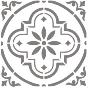 Stencil kakkel mandala 30x30 cm