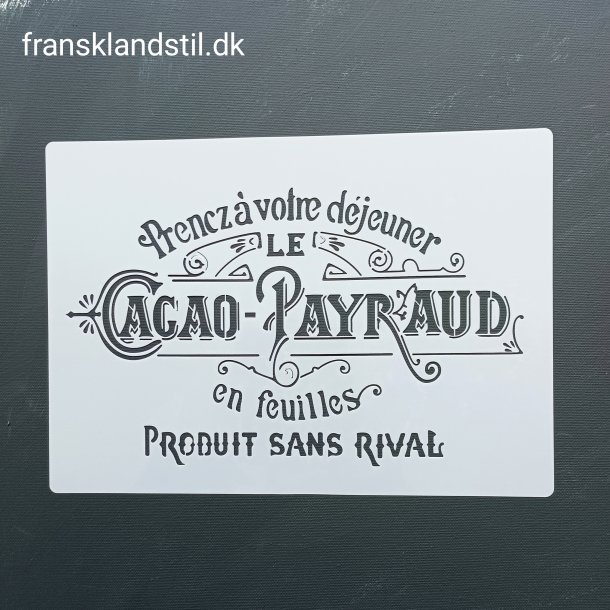 Cacao Payraud stencil A4