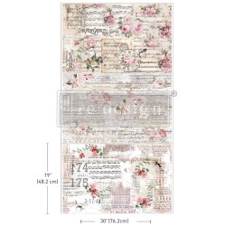 Decoupage papir Shabby chic