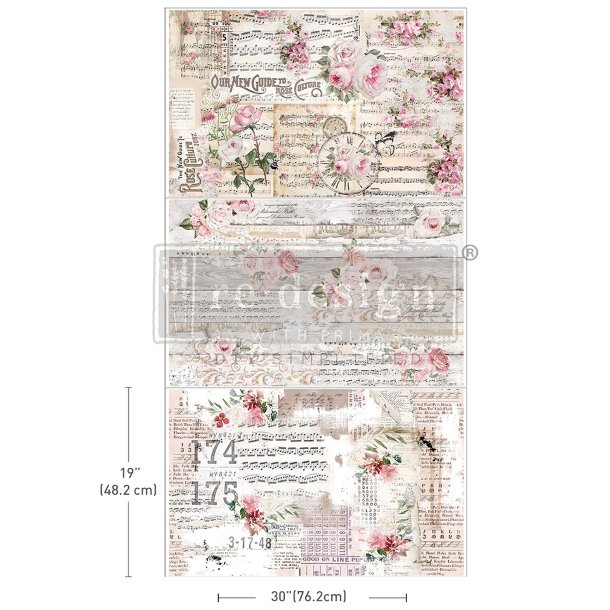 Decoupage papir Shabby chic