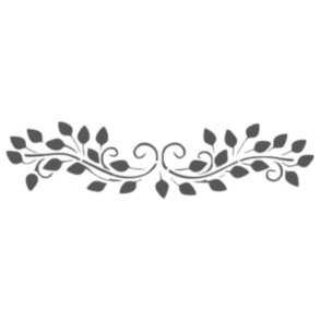 Skabelon Bladbort 7x30 cm