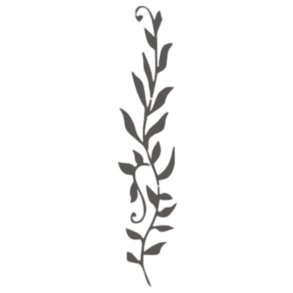 Skabelon Leaf 30x7 cm
