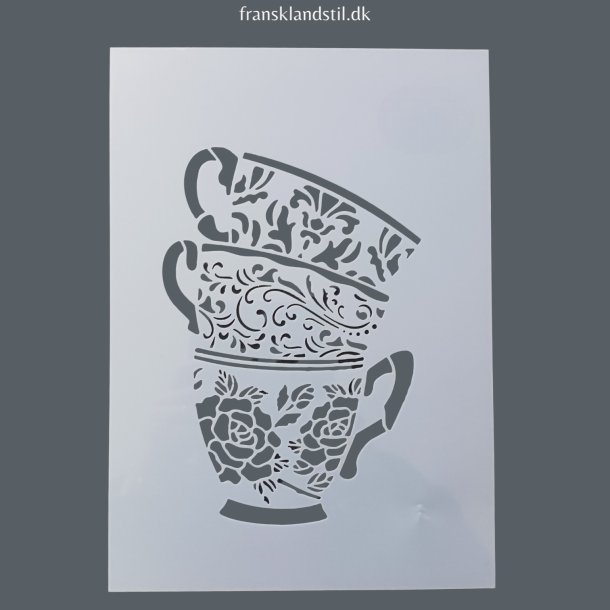 Stencil kaffekopper A4