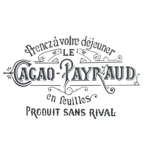Cacao Payraud stencil A4