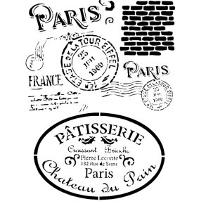 France stencil A4