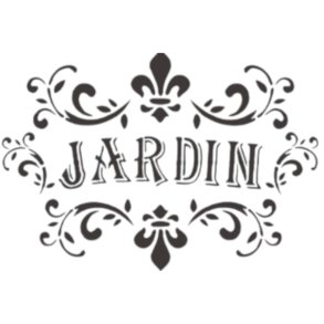 Stencil Jardin A4