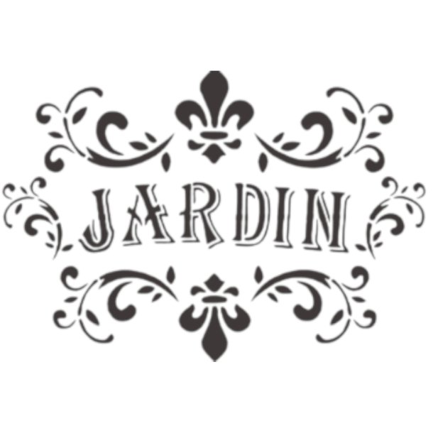 Stencil Jardin A4