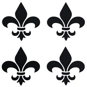 Stencil fransk lilje 6,5 cm