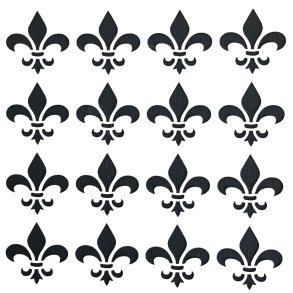 Stencil fransk lilje 3,2 cm