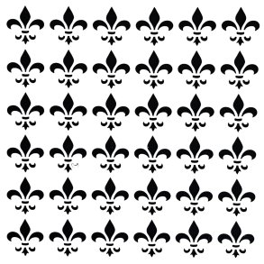 Stencil fransk lilje 2 cm