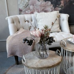 Fransk 2 pers sofa, hvid