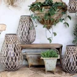 Fransk bnk med fletsde 100 cm