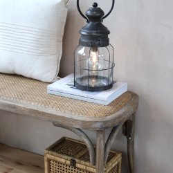 Fransk bnk med fletsde 100 cm