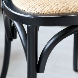 Spisestol med sort stel (St af 2)