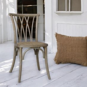 Fransk spisestol fletsde (St af 2)