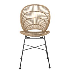 Spisestol naturlig rattan (S�t af 2)