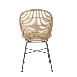 Spisestol naturlig rattan (S�t af 2)