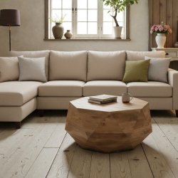 Rundt sofabord mangotr