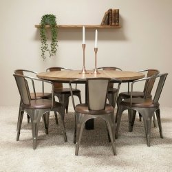 Rundt spisebord mango