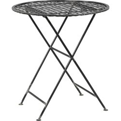 Caf�bord i jern med fransk flet