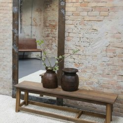 Bnk i genanvendt tr 200 cm