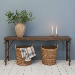 Vintage konsolbord med metaltop