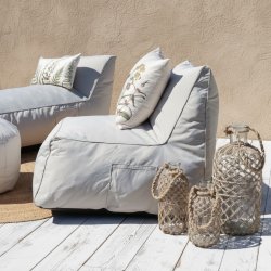 Loungestol beige, s�t af 2 stk