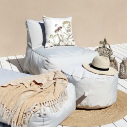 Loungestol beige, s�t af 2 stk