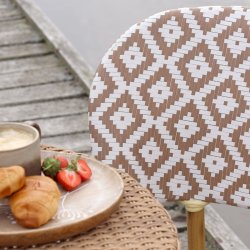 Bistro stol i flet, s�t af 2 stk